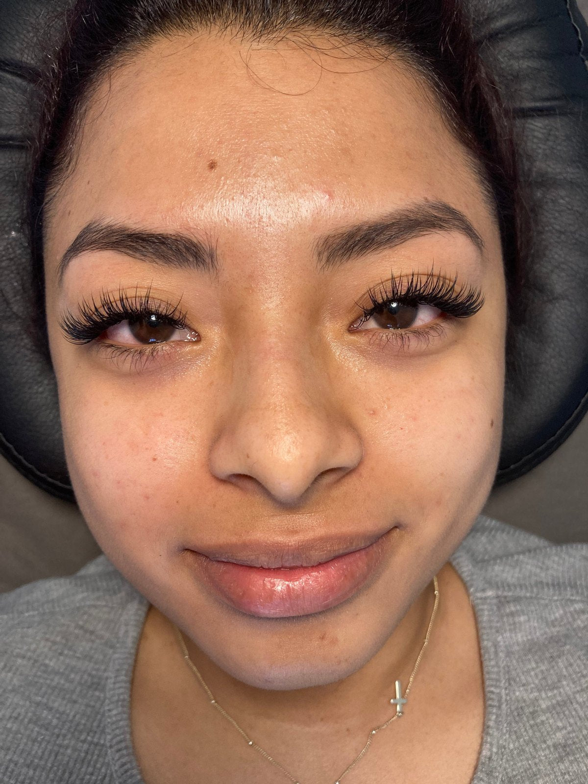 Volume lash extensions by Eliska Beauty Bar in Kelowna